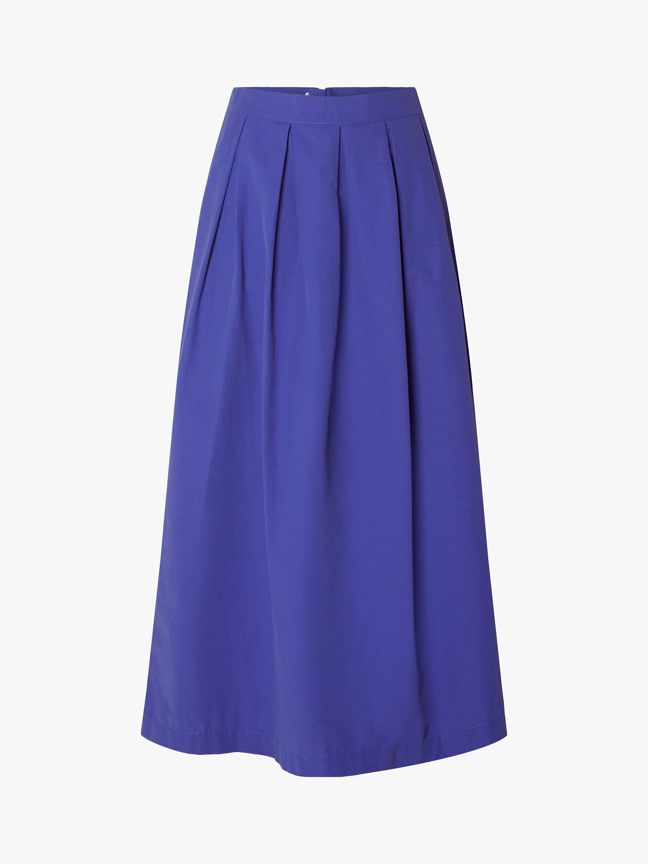 SELECTED FEMME Slia Slit Midi Skirt, Royal Blue