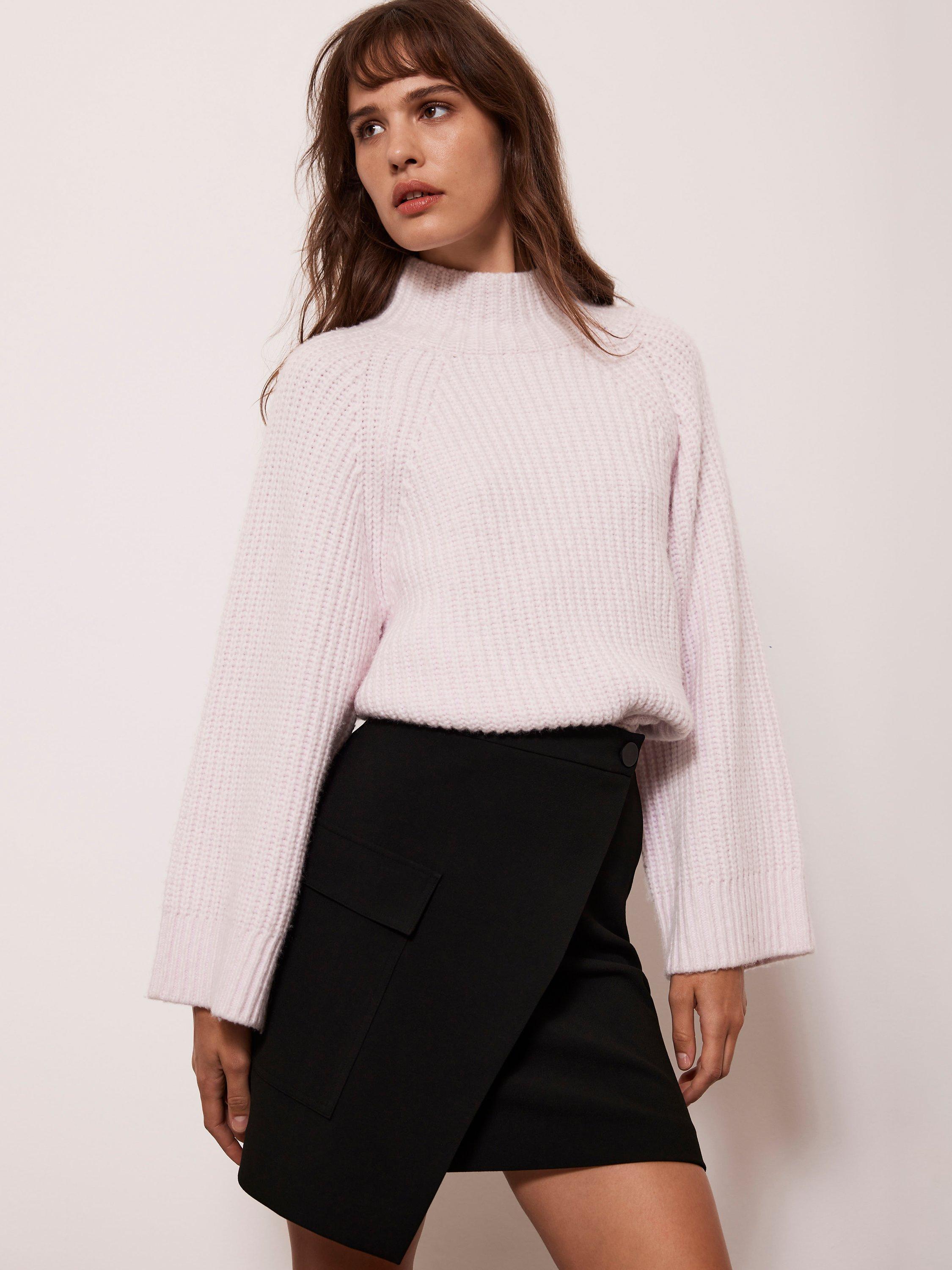 Mint Velvet Utility Mini Skirt, Black