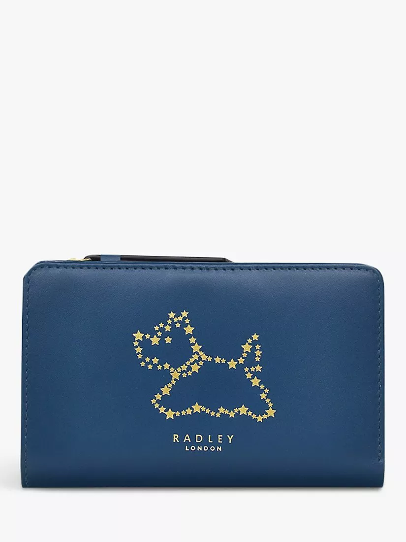 Radley Stardust Medium Bifold Purse Blue