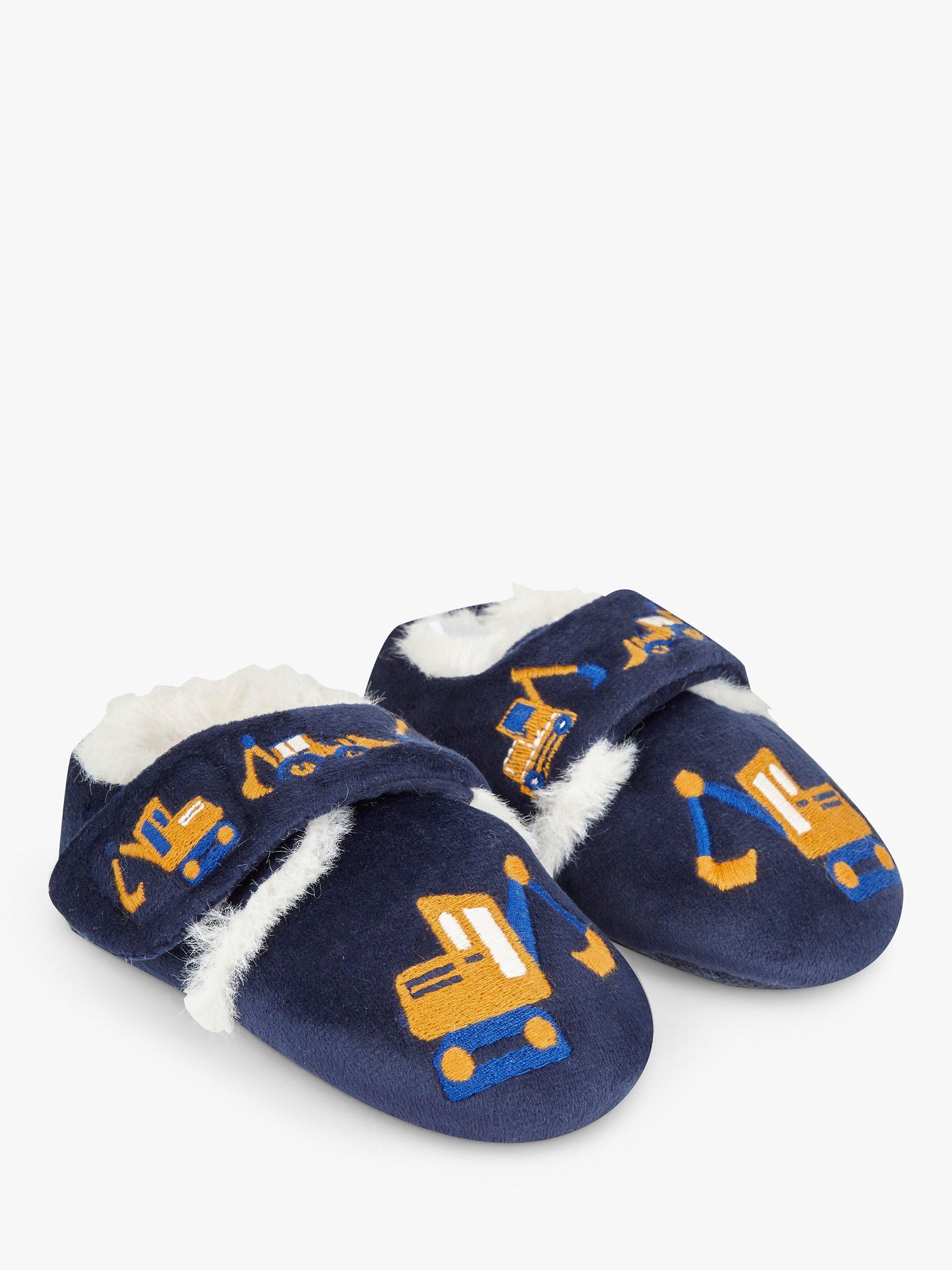 JoJo Maman Bebe Digger Easy On Slipper Shoes Navy Multi