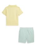 Ralph Lauren Baby Polo Bear Polo Shirt & Short Set, Wickett Yellow