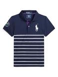 Ralph Lauren Kids' Wimbledon Ball Kid Polo Top, Refined Navy