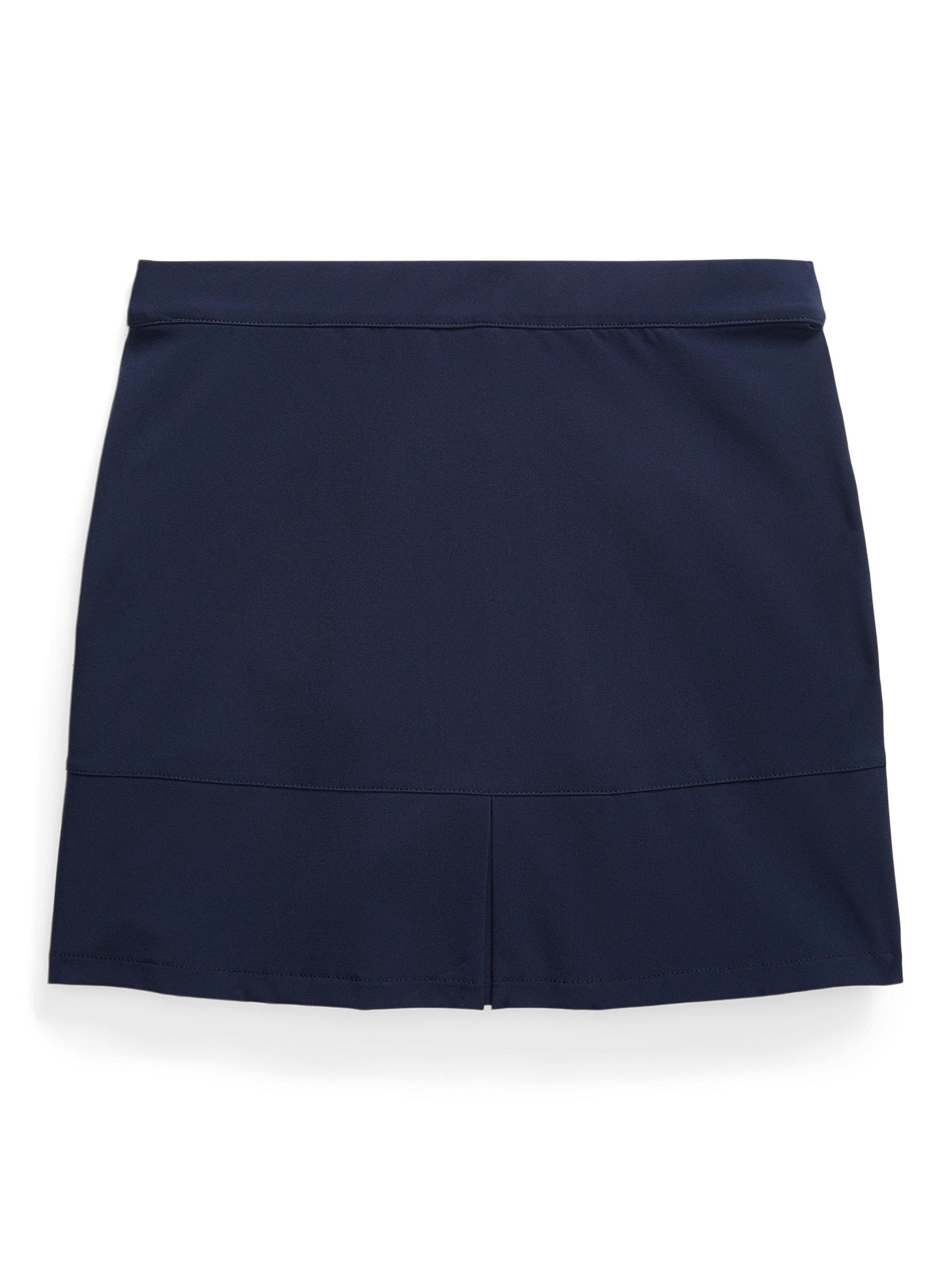 Product image 2 of 3, which shows Ralph Lauren Kids' Wimbledon Ball Kid Skort, Refined Navy, M