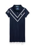 Ralph Lauren Wimbledon 2024 Chevron Dress, Refined Navy