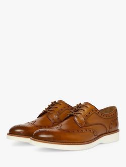 Oliver Sweeney Baberton Leather Brogue Derby Shoes, Light Tan - view 2, Light Tan