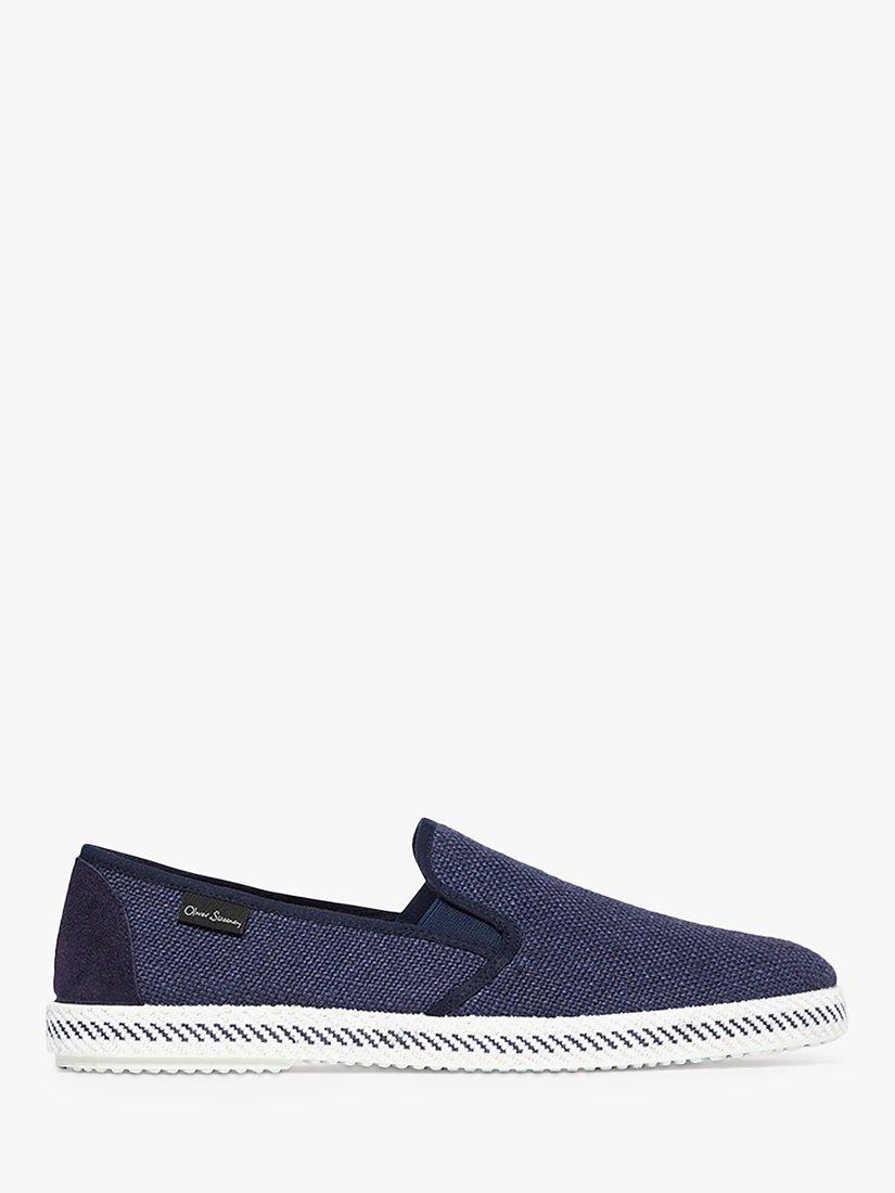 Oliver Sweeney Campomar Linen Espadrille, Navy