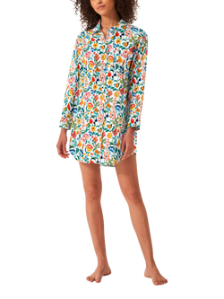 myza Floral Organic Cotton Nightshirt, Multi, Multi