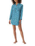 myza Tiger and Floral Organic Cotton Nightshirt, Green