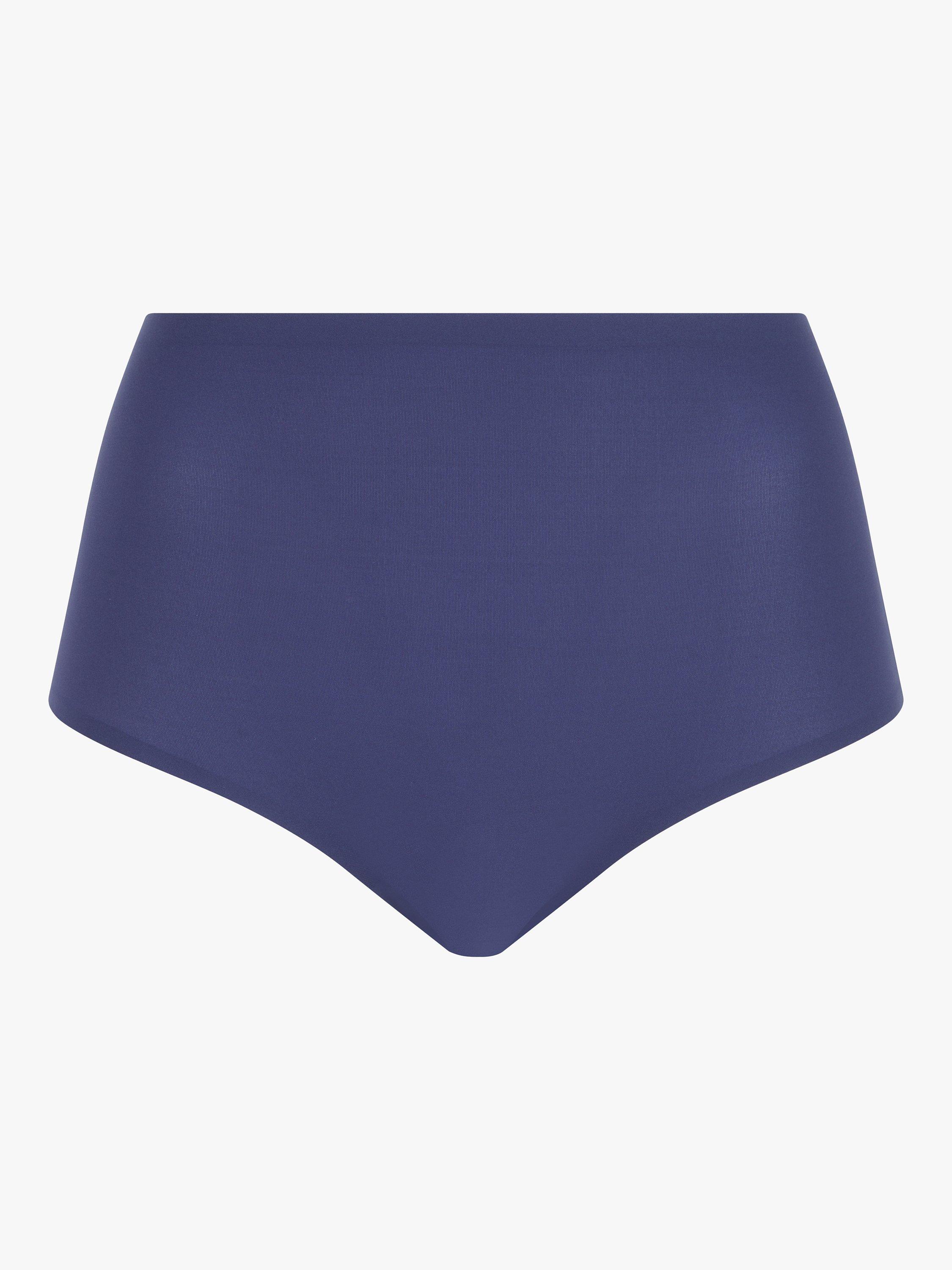Product image 4 of 4, which shows Chantelle Soft Stretch High Waist Knickers, Night Blue, One Size