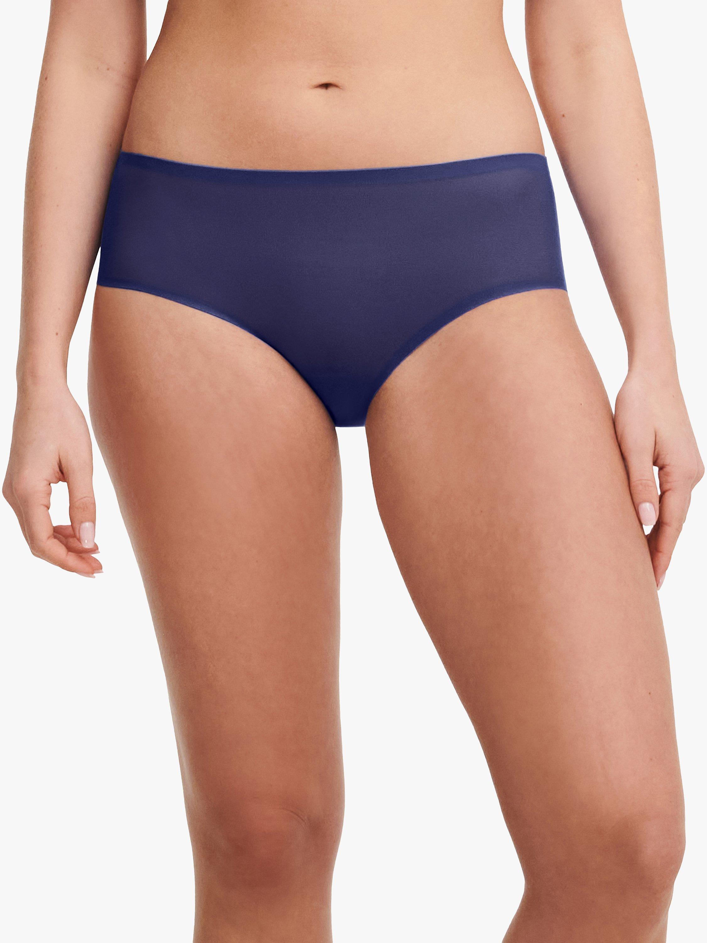 Product image 1 of 3, which shows Chantelle Soft Stretch Hipster Knickers, Night Blue, One Size
