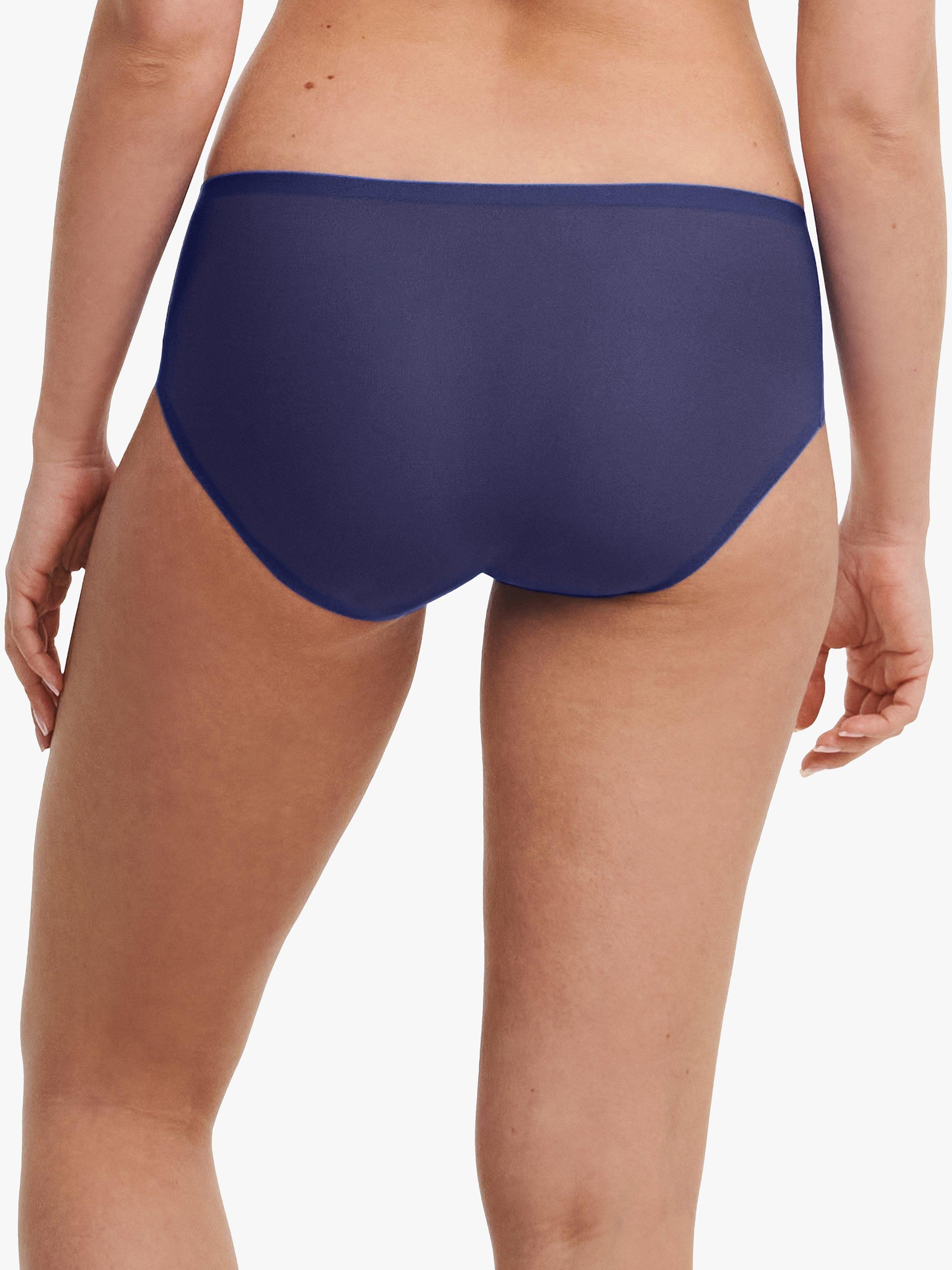 Product image 2 of 3, which shows Chantelle Soft Stretch Hipster Knickers, Night Blue, One Size