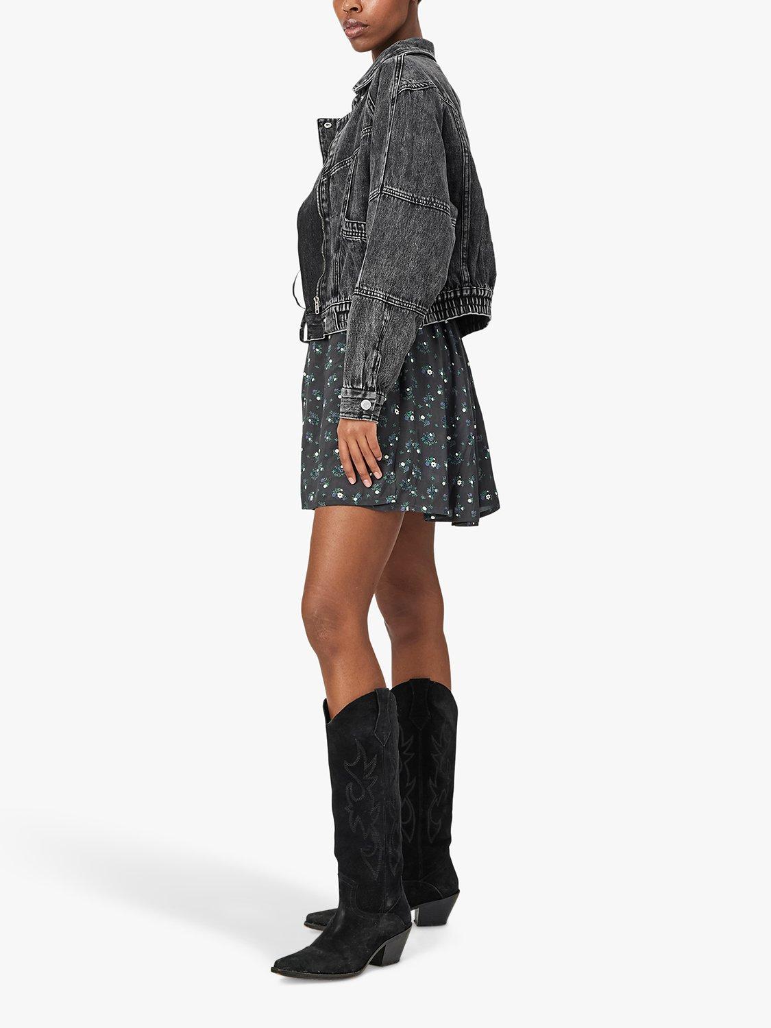 Product image 3 of 5, which shows Lollys Laundry Kingston Denim Jacket, Dark Grey, XS