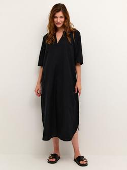 KAFFE Kaisey Linen Blend Dress, Deep Black