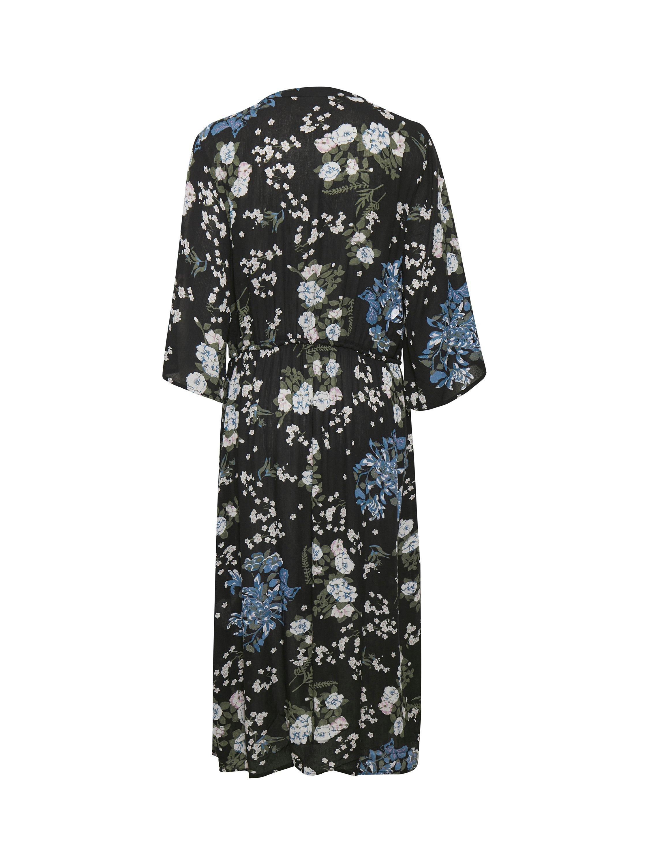 Product image 6 of 6, which shows KAFFE Ekua Amber Dress, Black/Multi, 10