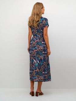 KAFFE Jennifer Maxi Dress, Midnight Marine - view 2, Midnight Marine