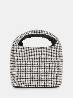 Whistles Luz Embellished Mini Grab Bag, Black, Black
