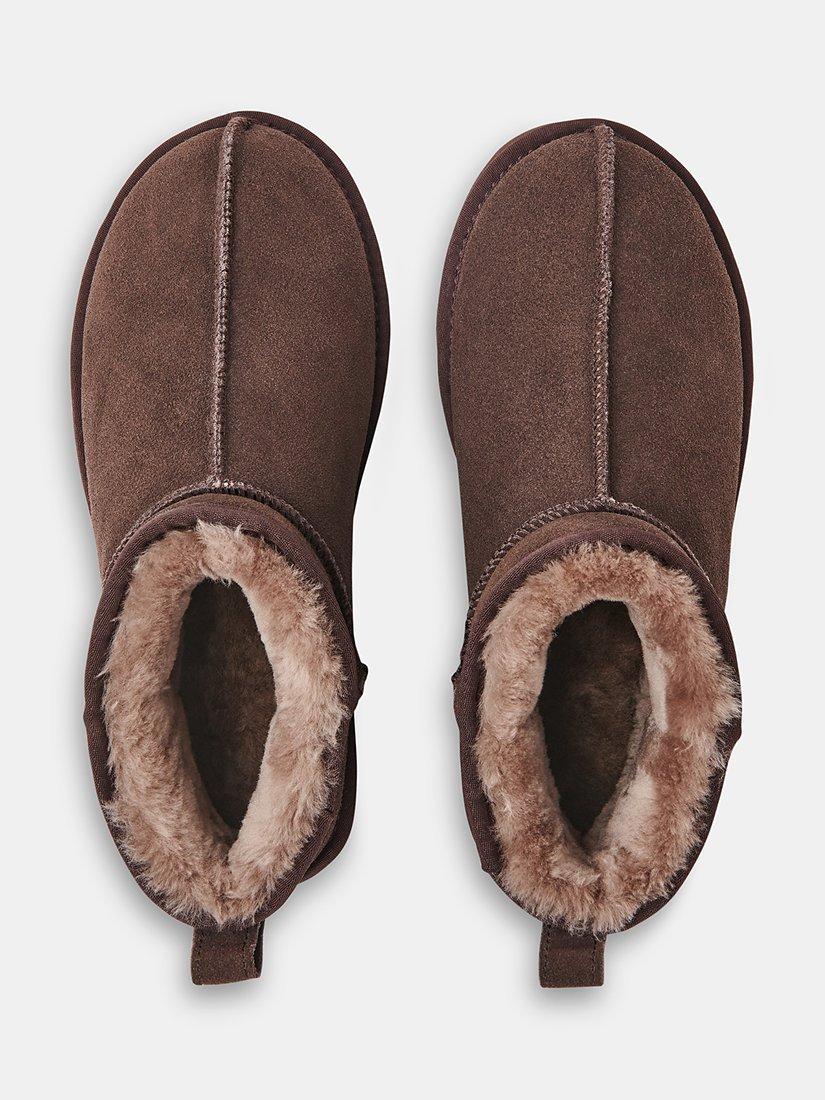 Product image 2 of 4, which shows Whistles Mable Suede Slipper Boots, Taupe, 7