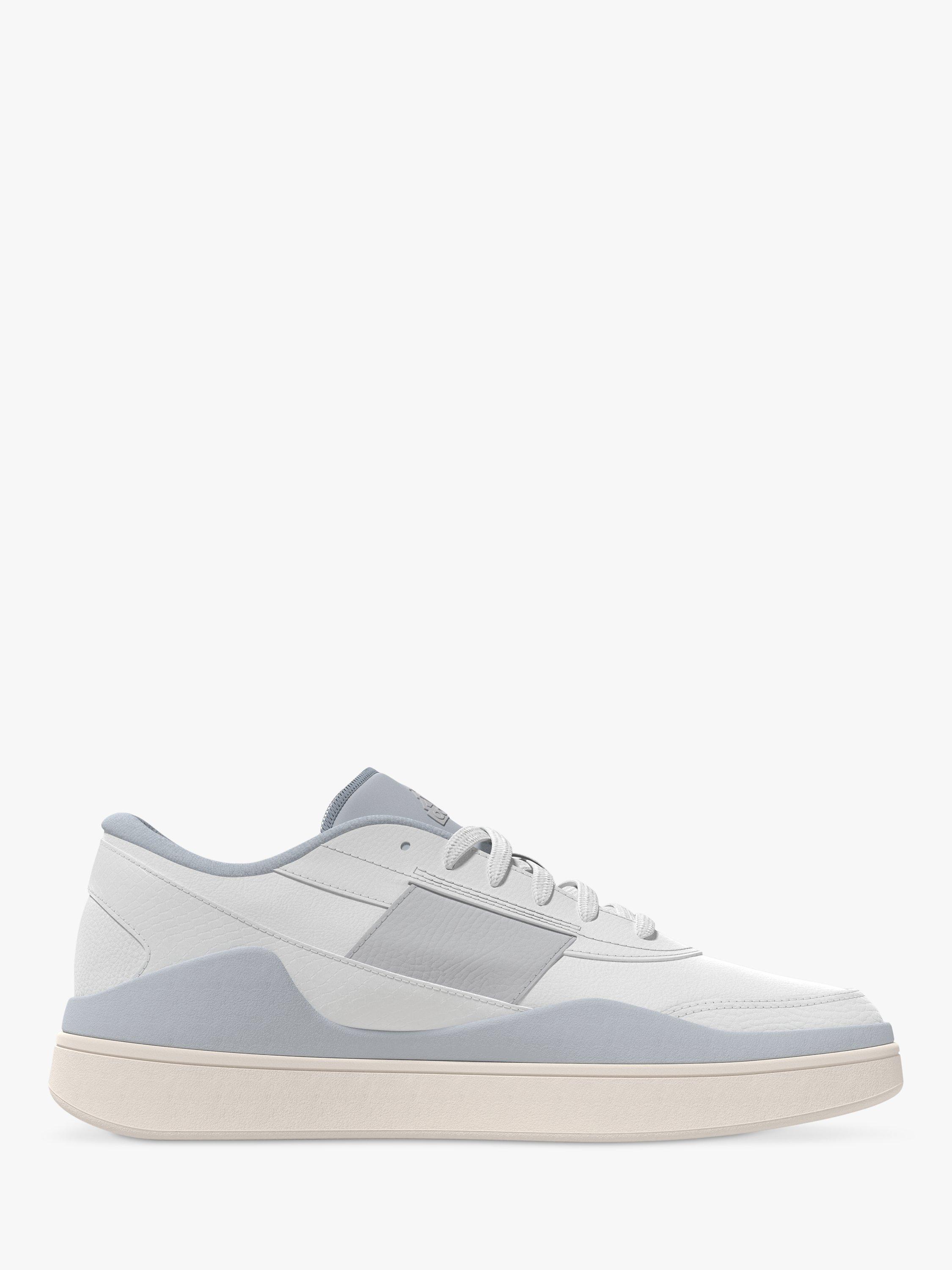 adidas Osade Leather Trainers, White/Grey/Blue