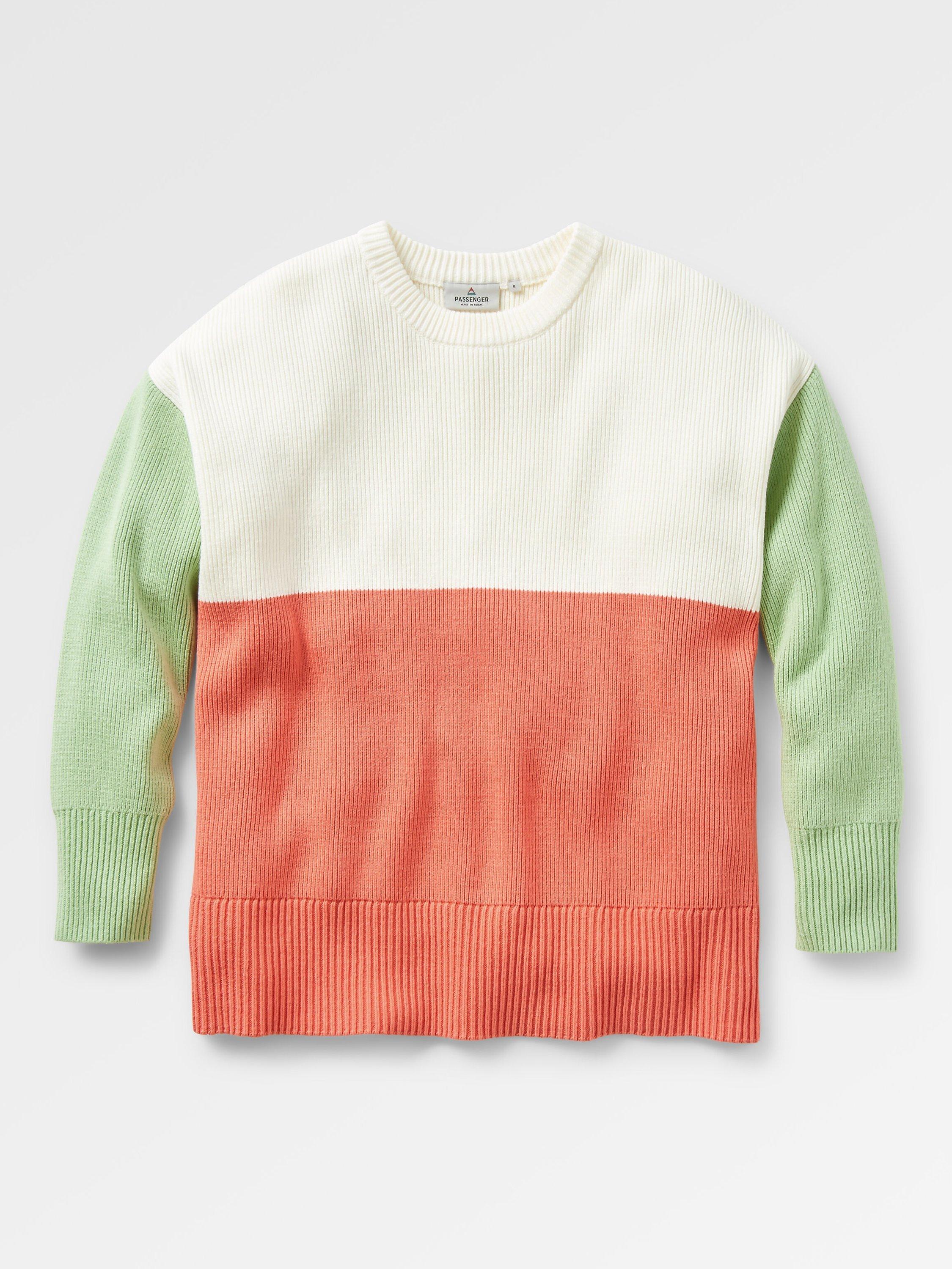 Passenger Gondwana Organic Oversized Knitted Jumper, Shell Pink