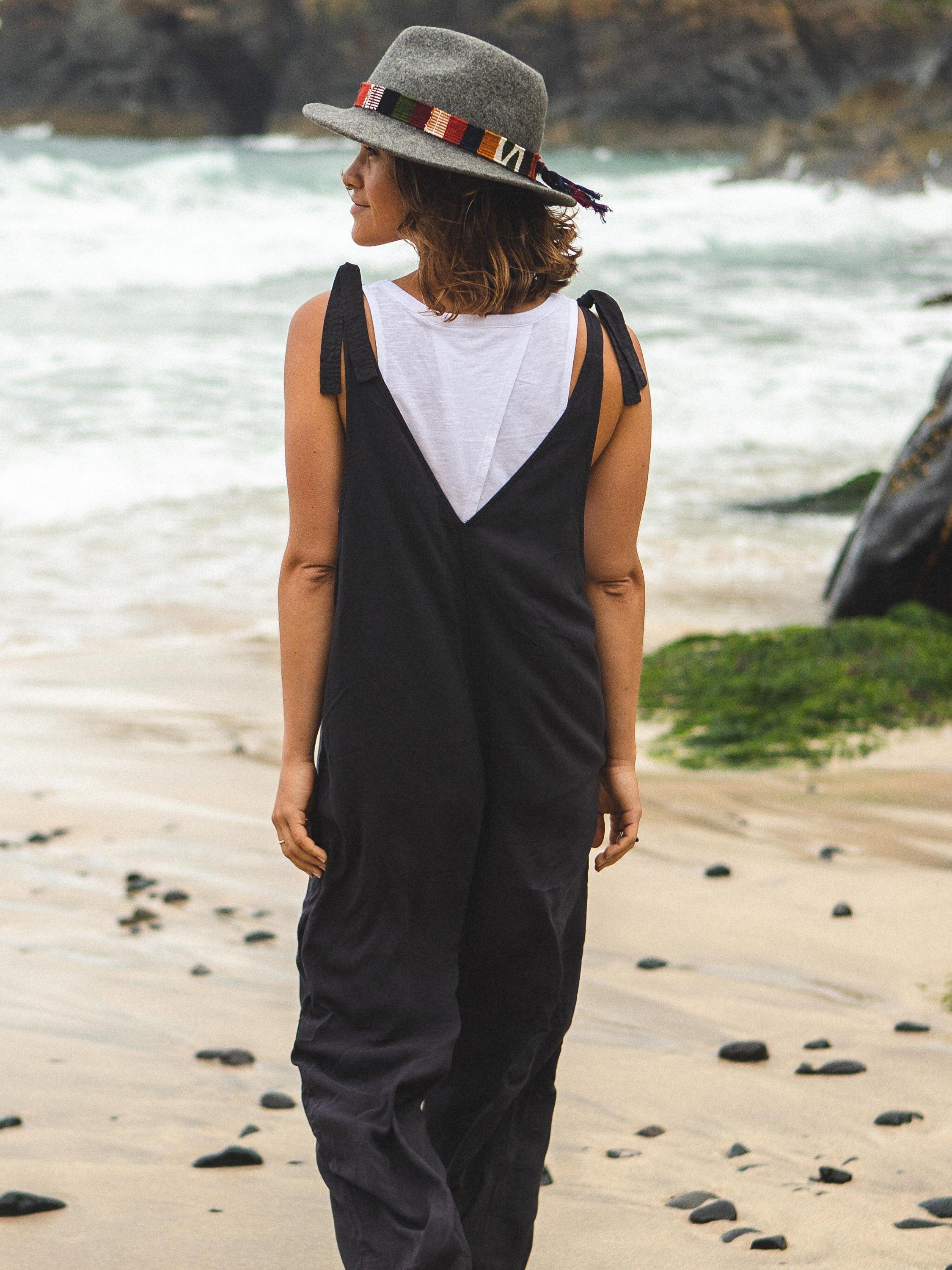 Product image 6 of 9, which shows Passenger Lazy Day Dungarees, Faded Black, XL