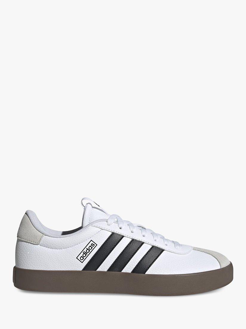 Product image 1 of 9, which shows adidas VL Court 3.0 Men's Trainers, White Gum, 8