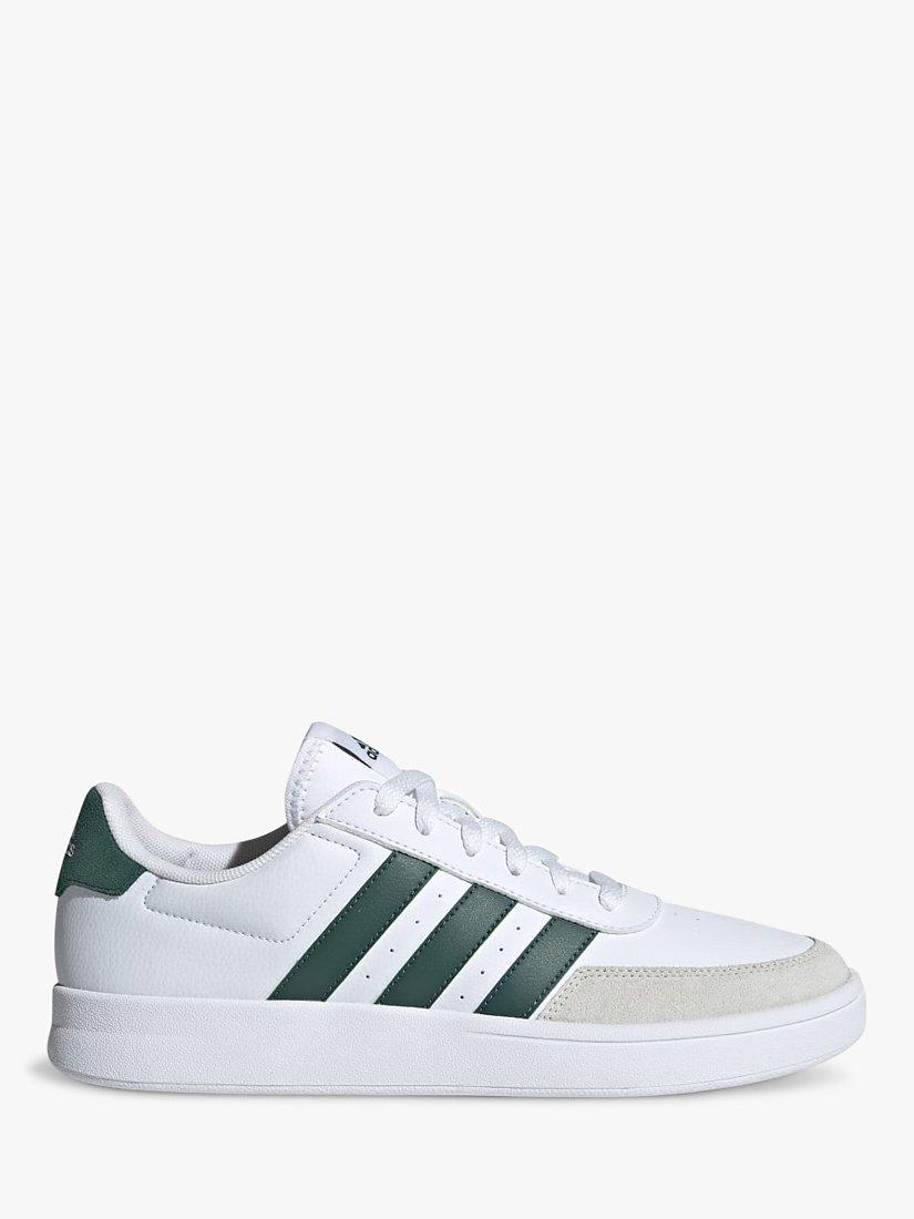 adidas Beaknet 2.0 Court Shoes, White/Green