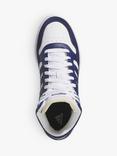 adidas Hoops 3.0 Mid Trainers, White/Blue