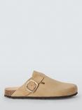 John Lewis Lindos Suede Closed Toe Footbed Mule Sandals