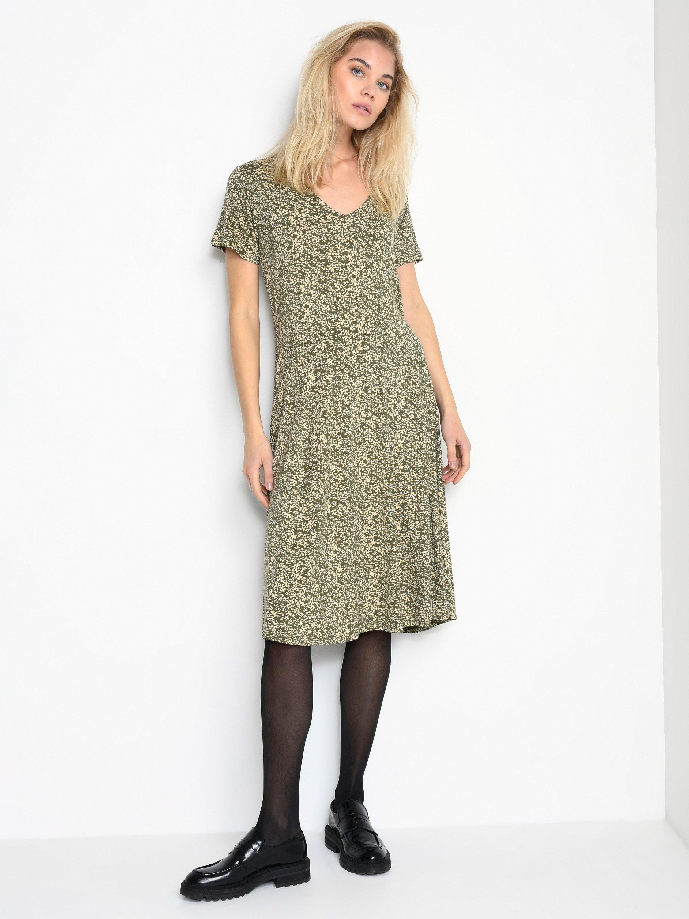 KAFFE Molly Floral Jersey Midi Dress