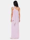 Whistles Bethan One Shoulder Maxi Dress, Lilac