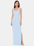 Whistles Mila Square Neck Maxi Dress, Pale Blue