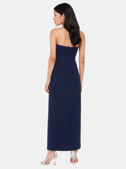 Whistles Gemma Strapless Maxi Dress - view 2, Navy