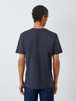 John Lewis Cotton T-Shirt, Pack of 3 - view 2, White/Blue/ Navy