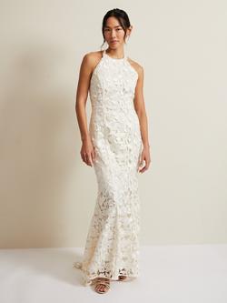 Phase Eight Olivia Bridal Lace Wedding Dress, Ivory, Ivory