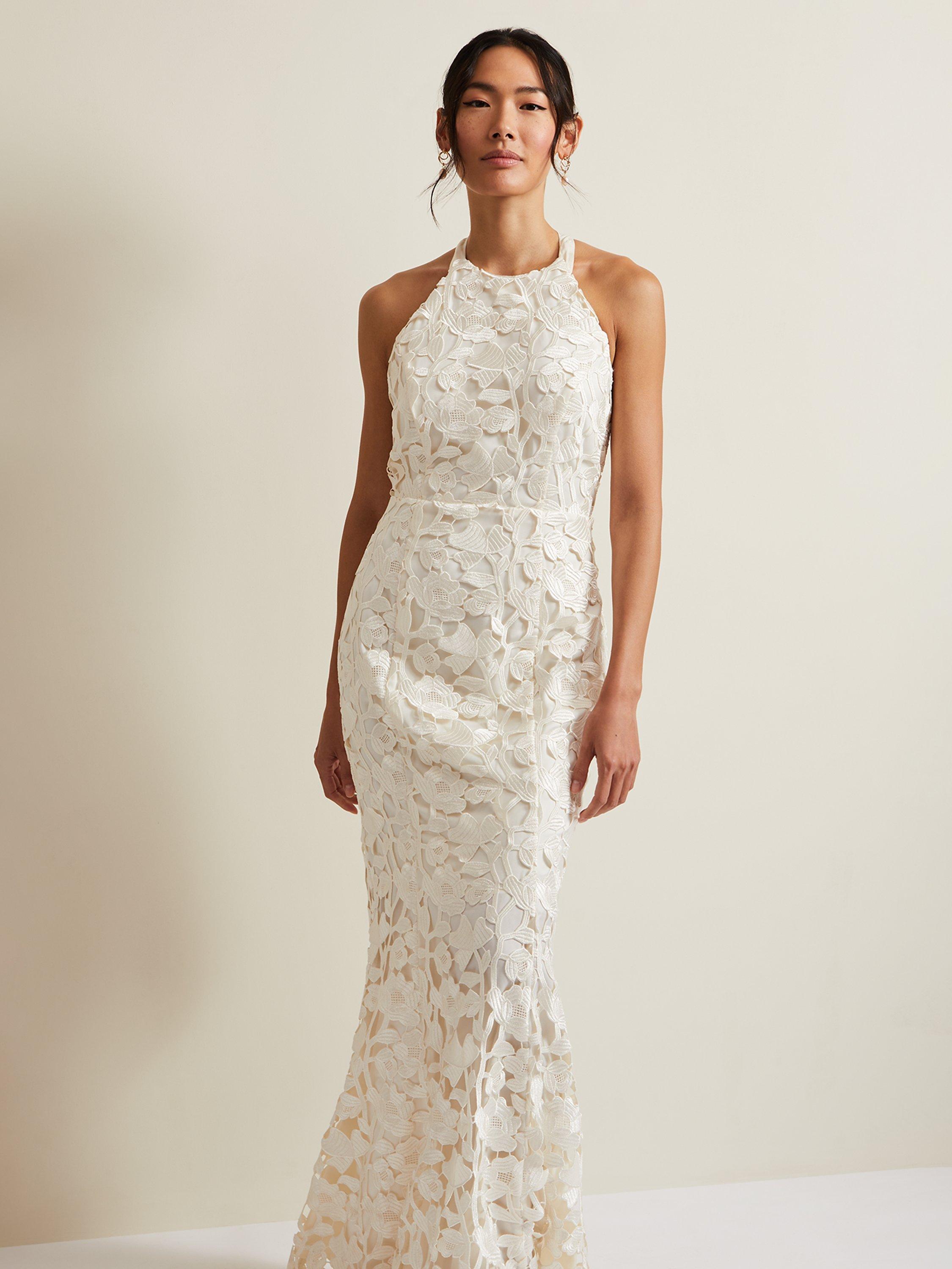 Phase Eight Olivia Bridal Lace Wedding Dress Ivory