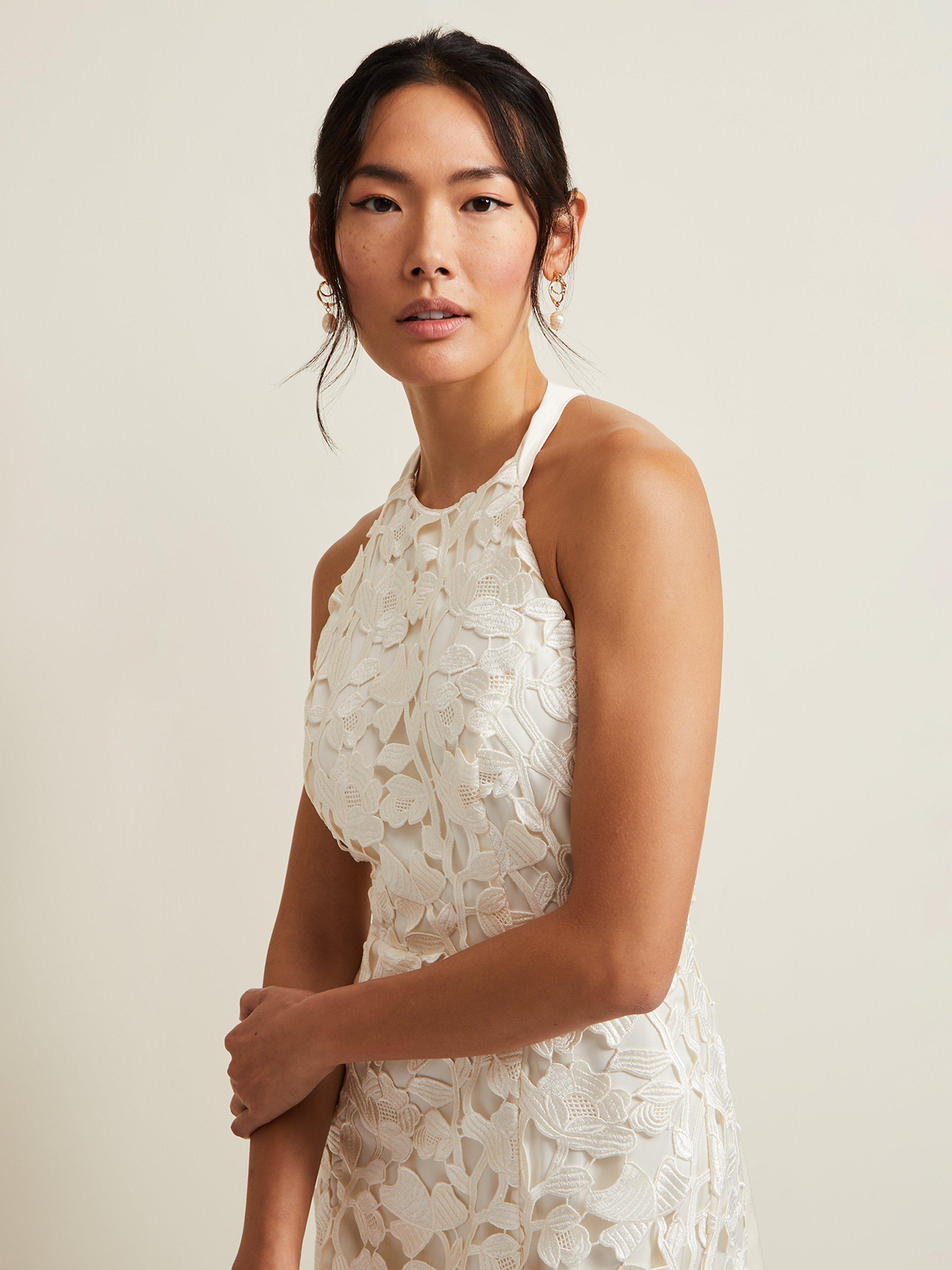 Phase Eight Olivia Bridal Lace Wedding Dress Ivory