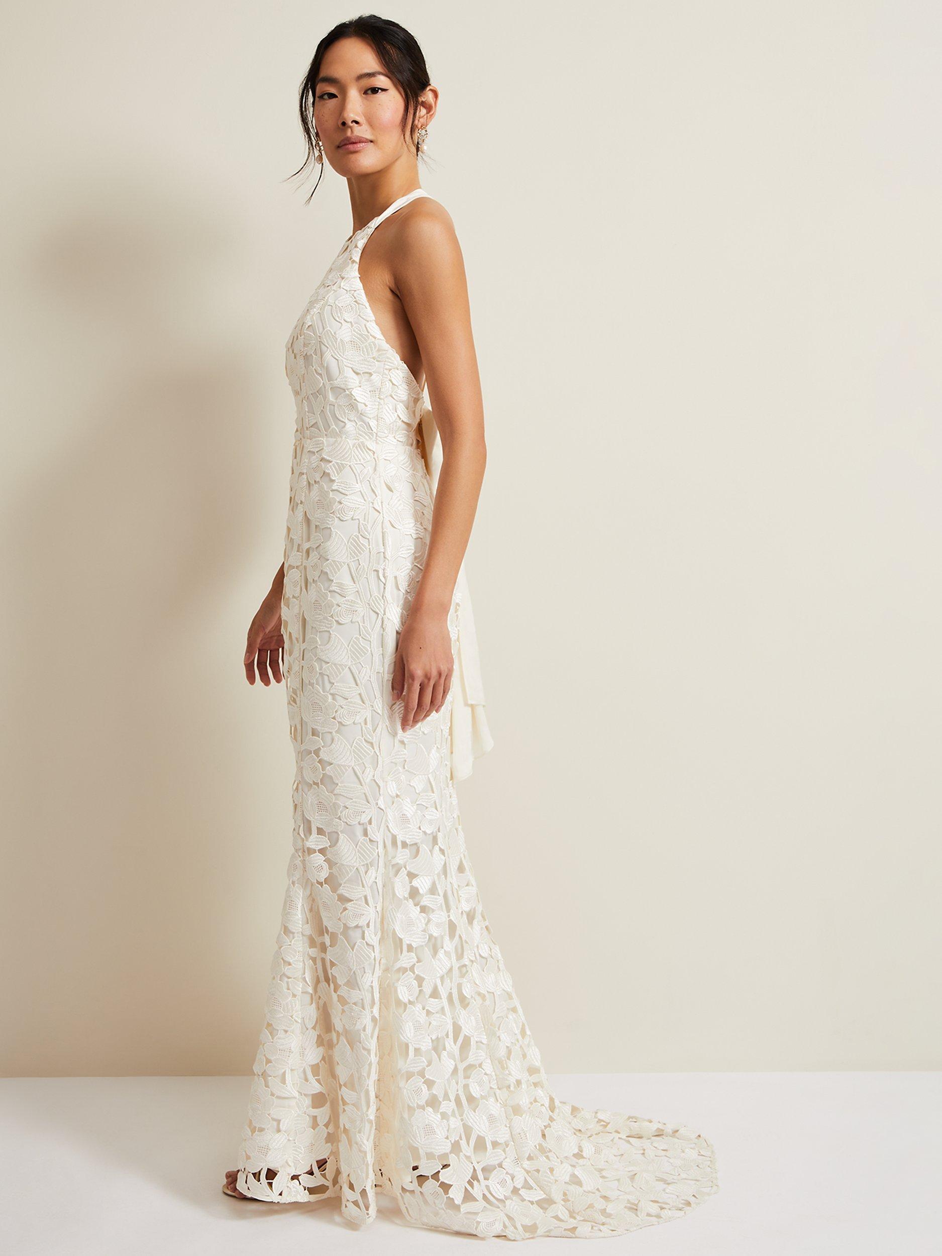 Phase Eight Olivia Bridal Lace Wedding Dress Ivory
