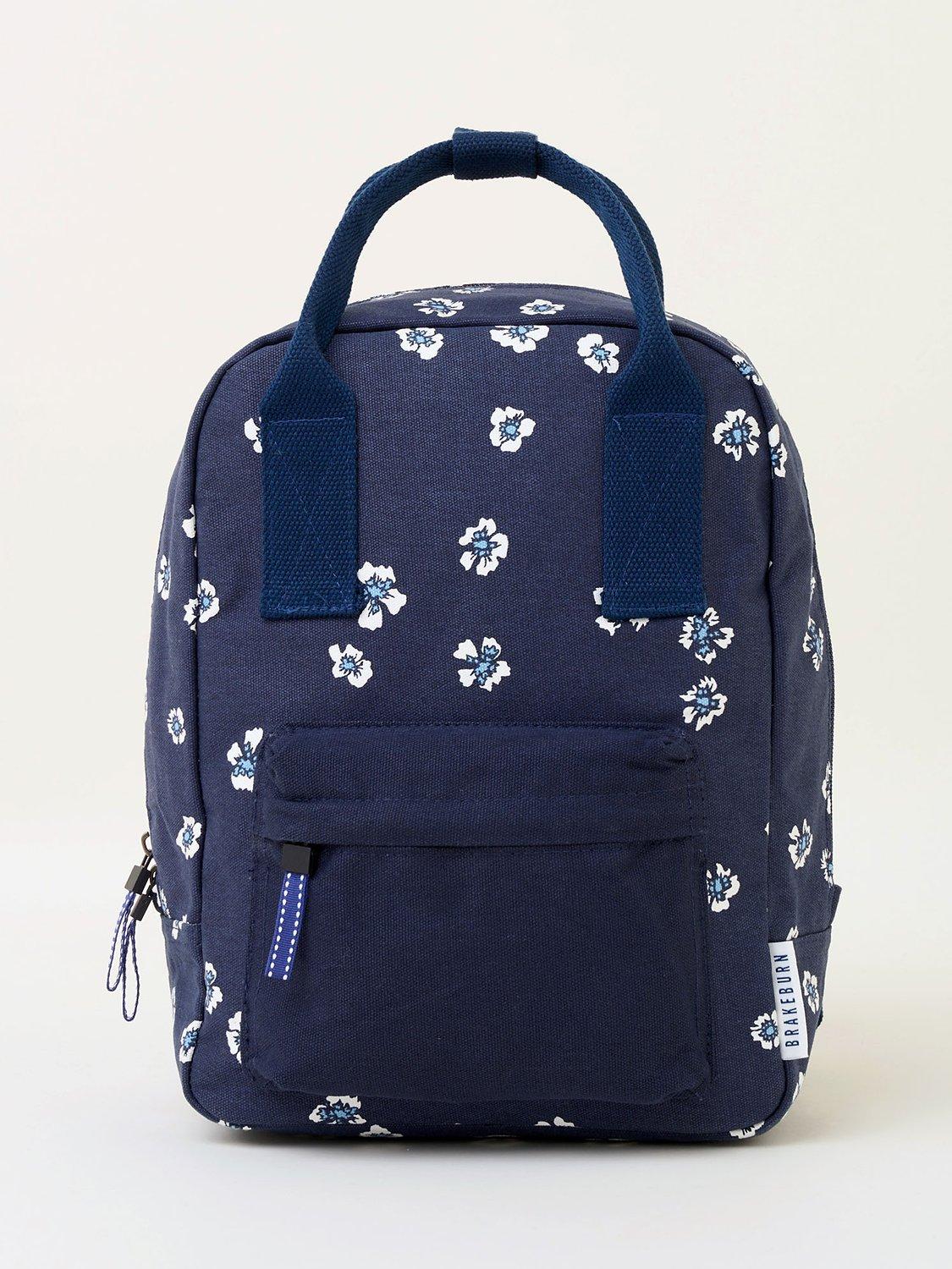 Brakeburn Classic Polka Flora Backpack, Navy/Multi