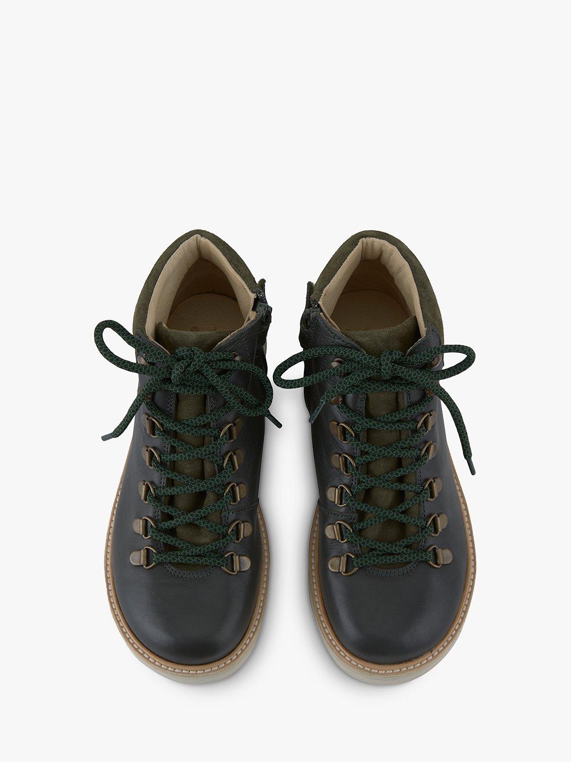 Product image 3 of 3, which shows Young Soles Kids' Eddie Hiking Boots, Hunter Green, 1