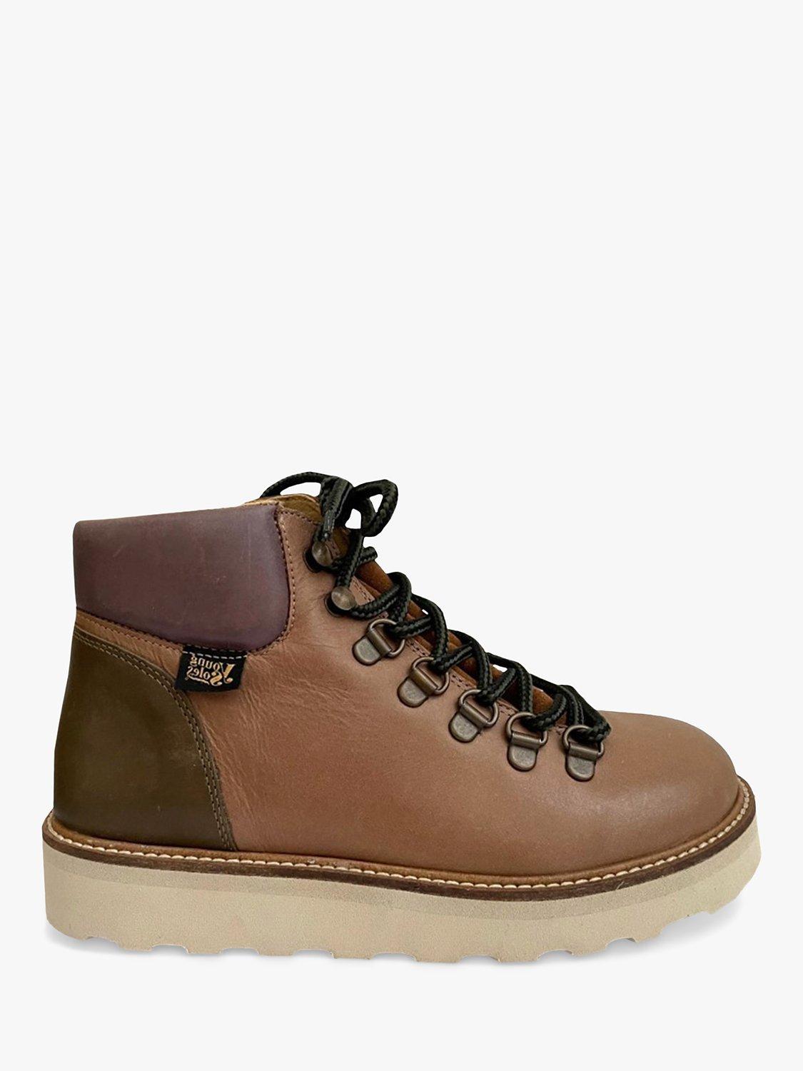 Product image 1 of 3, which shows Young Soles Kids' Eddie Hiking Boots, Dusk, 1