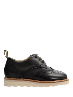 Young Soles Kids' Brando Leather Brogues, Black