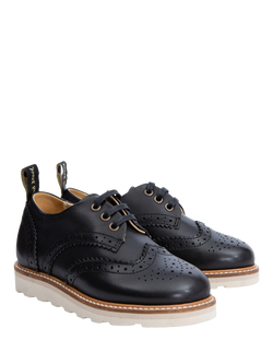 Young Soles Kids' Brando Leather Brogues - view 2, Black
