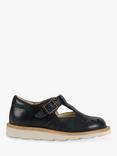 Young Soles Kids' Rosie T-Bar Leather Shoes, Navy