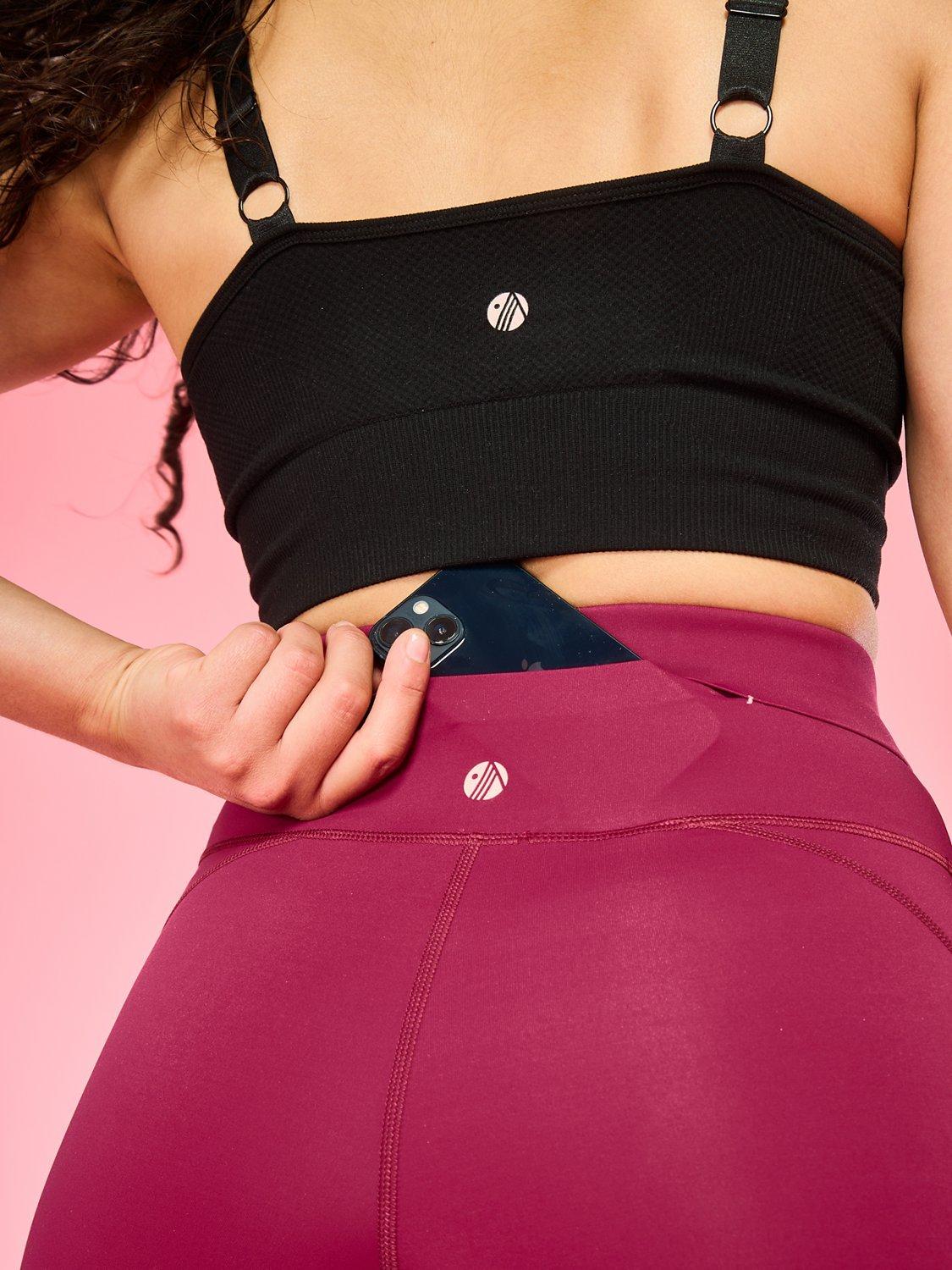 Product image 8 of 8, which shows ACAI On The Go Full Length Leggings, Berry, 6R