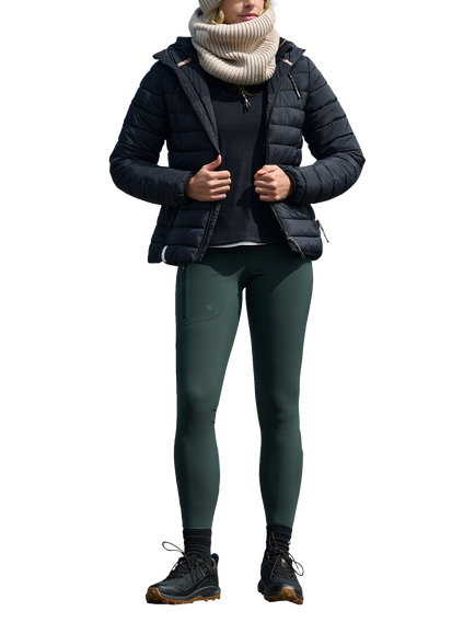 ACAI Softshell Leggings, Forest Green