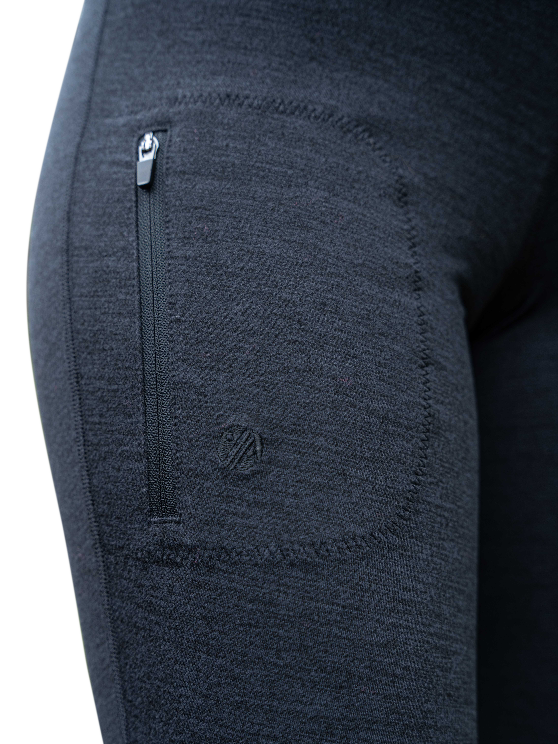 Product image 3 of 4, which shows ACAI Thermal Outdoor Leggings, Black, XXS Regular