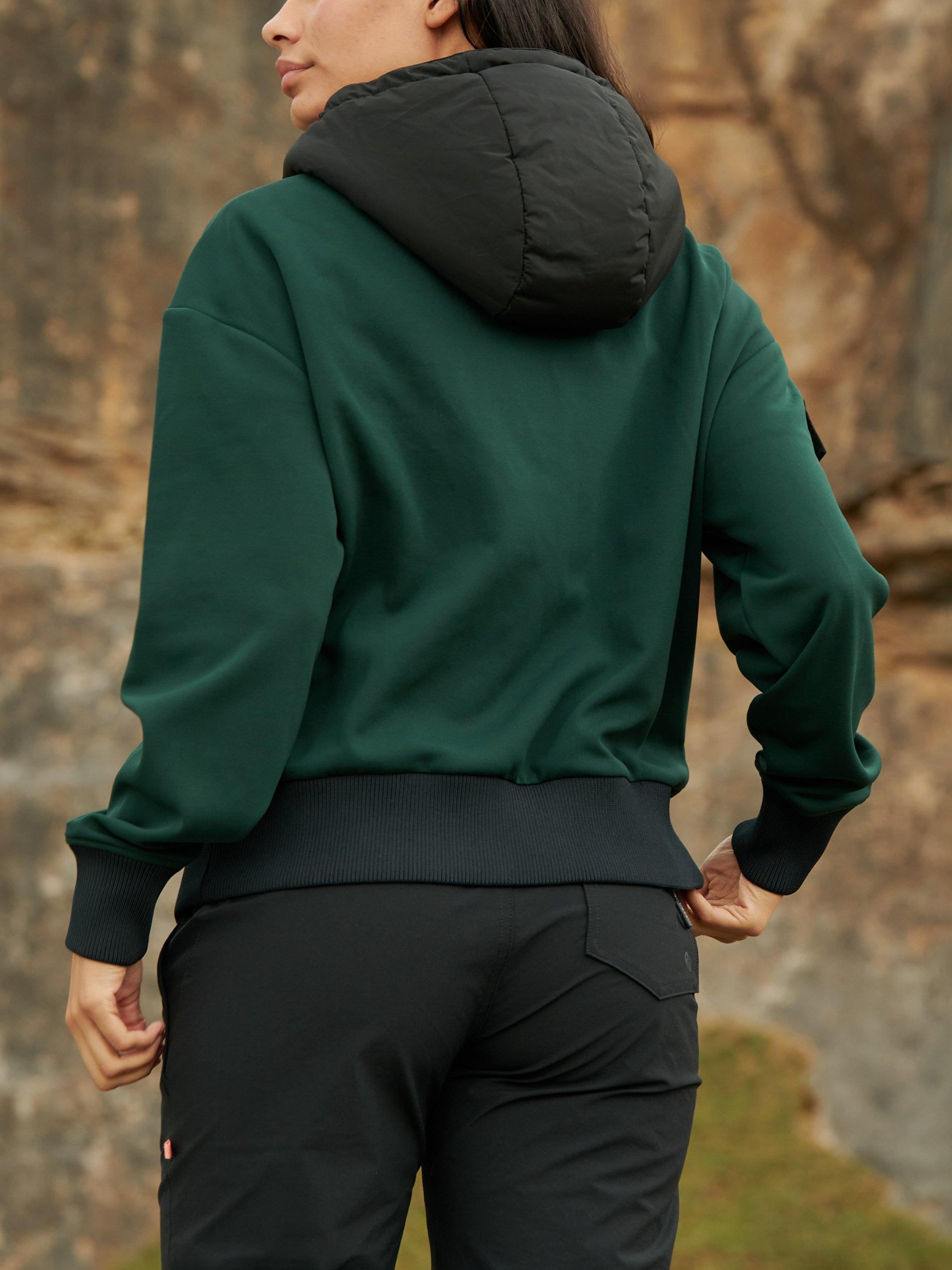 Product image 4 of 4, which shows ACAI Go Explore Hoodie, Forest Green, XS