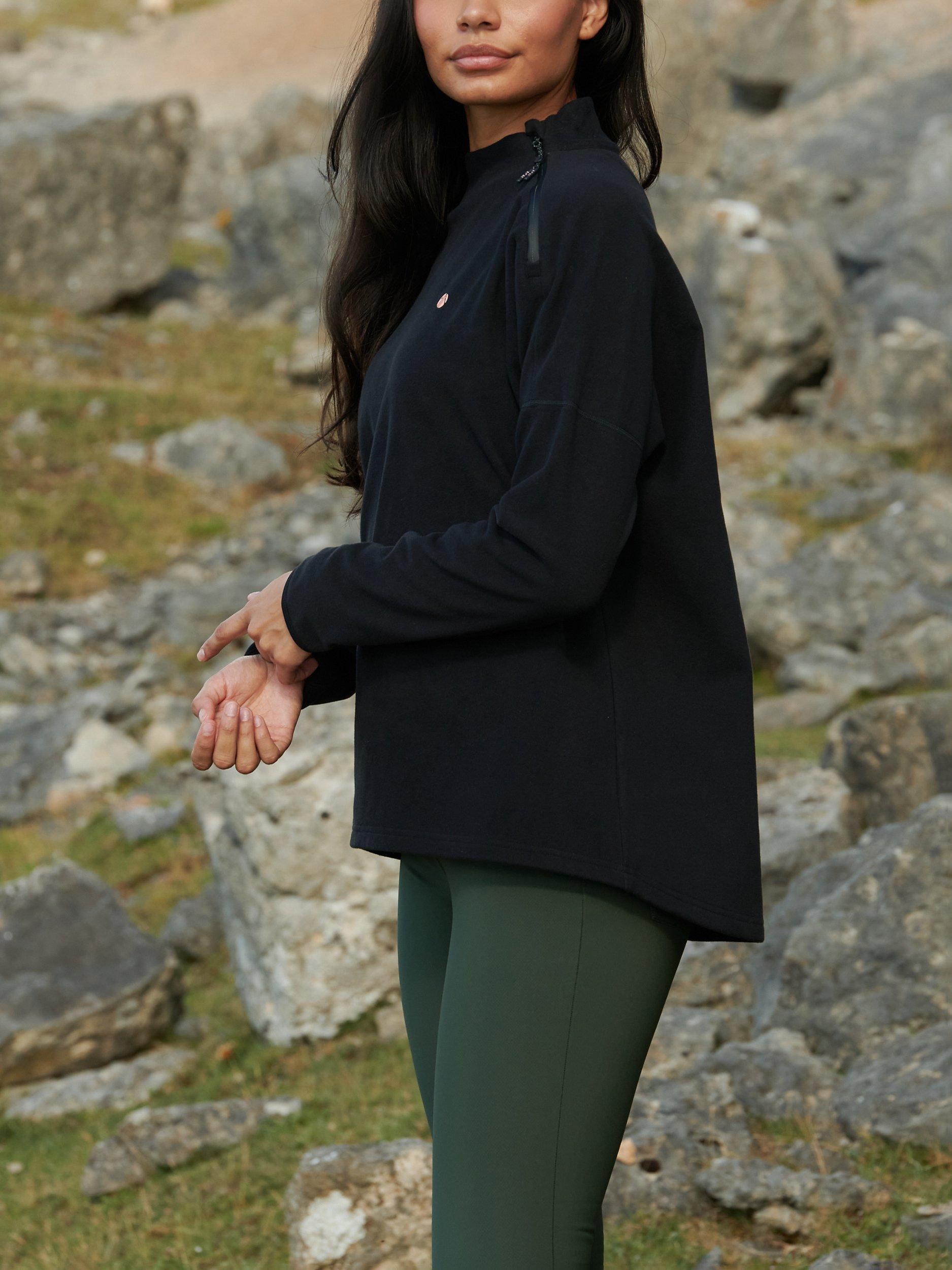 Product image 5 of 9, which shows ACAI Escape Lightweight Fleece, Black, XS