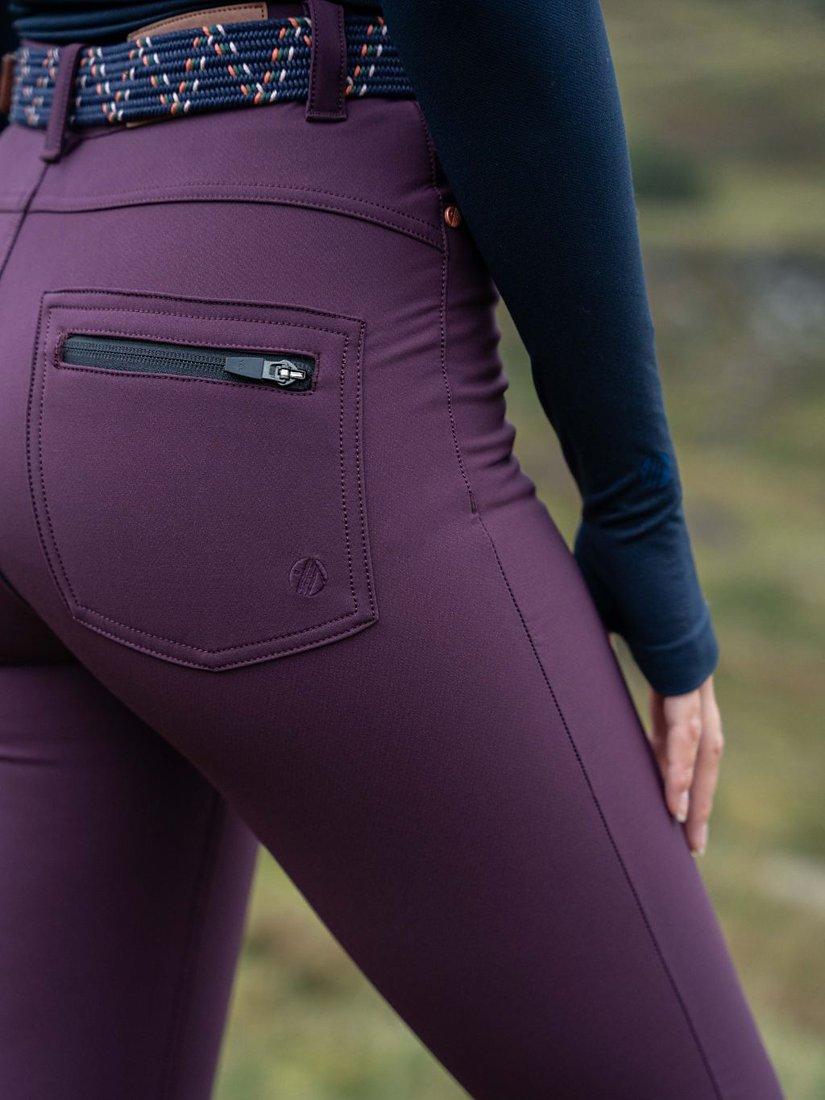 ACAI Thermal Skinny Outdoor Trousers, Aubergine, 24S