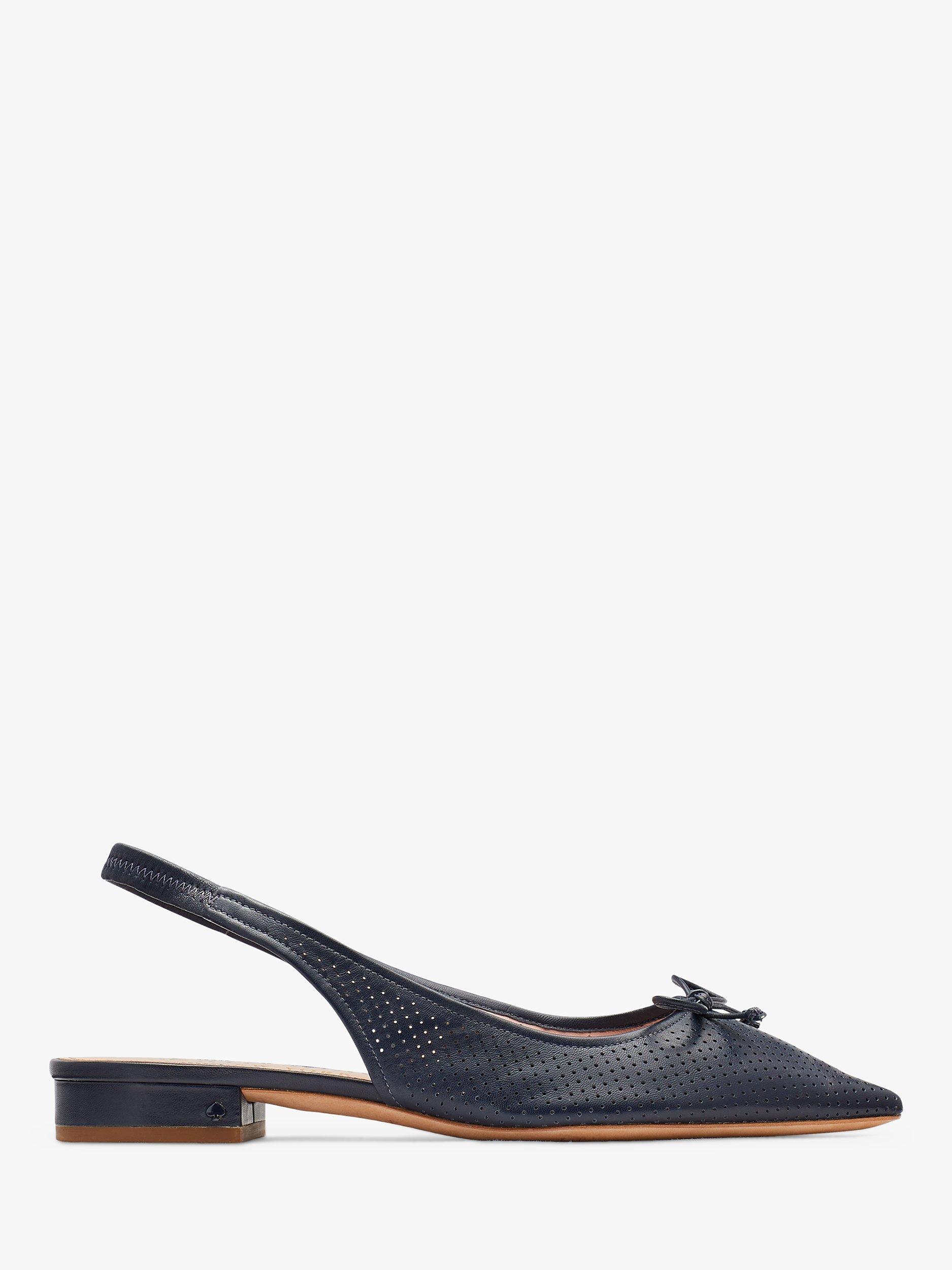 kate spade new york Veronica Perforated Leather Pointed Pumps, Black